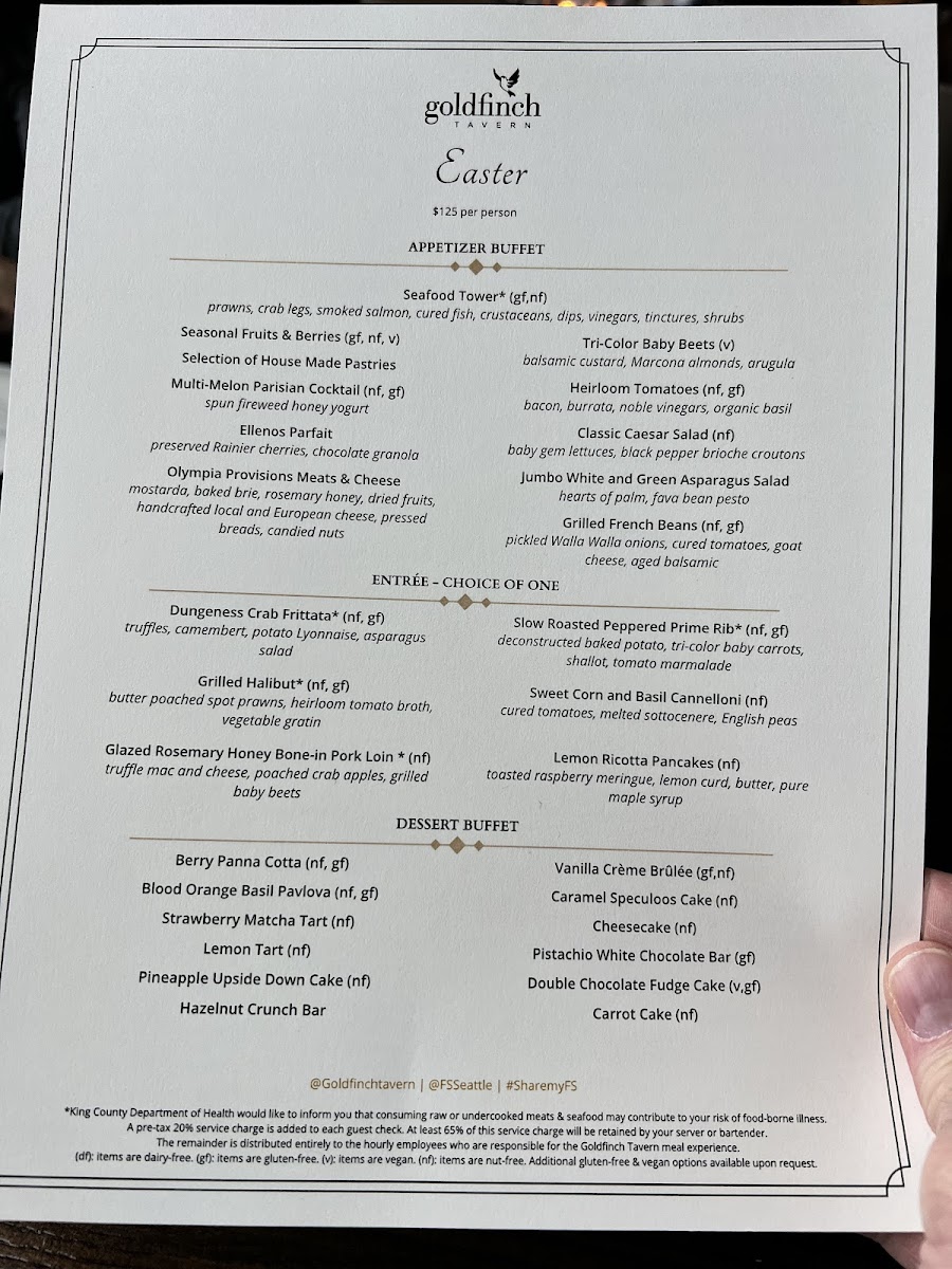 Goldfinch Tavern Menu - Image 5